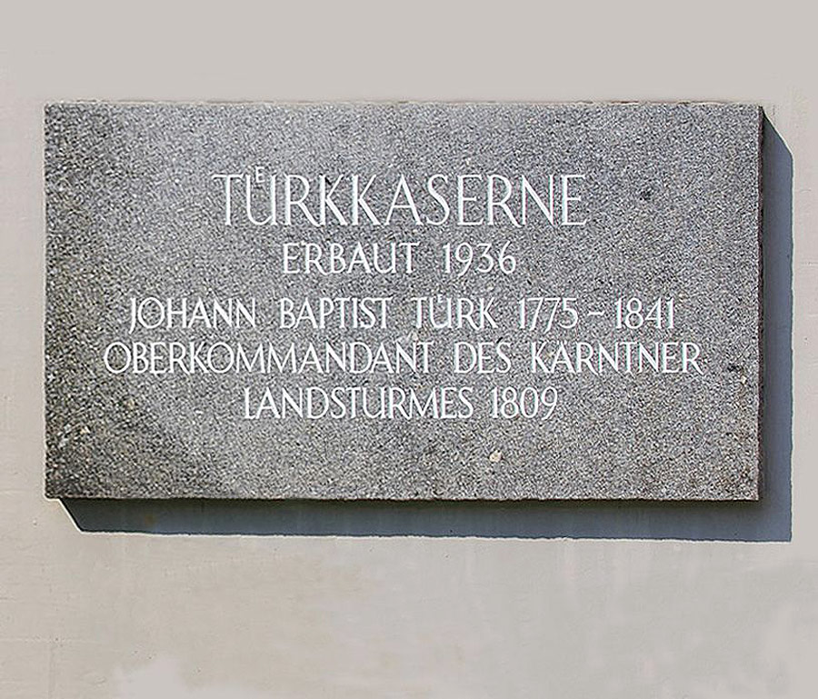 9800 Kärnten Türk Kaserne Kasernenstein